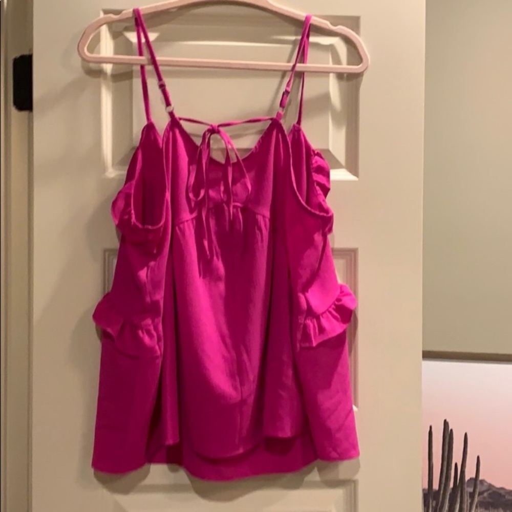 Never Worn Charming Charlie’s Ruffle Tank - Picture 3 of 3